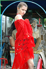 Erotic models pics in red